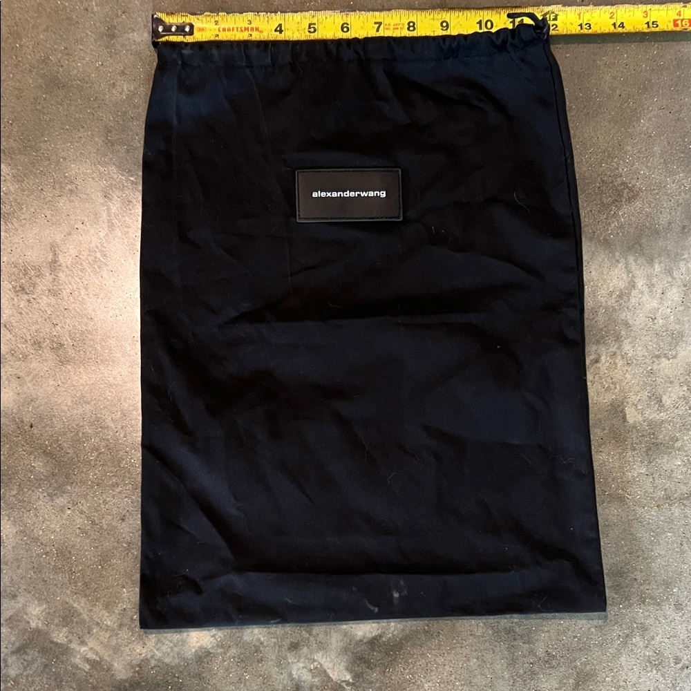 Authentic Alexander Wang Black Drawstring Dust Pouch